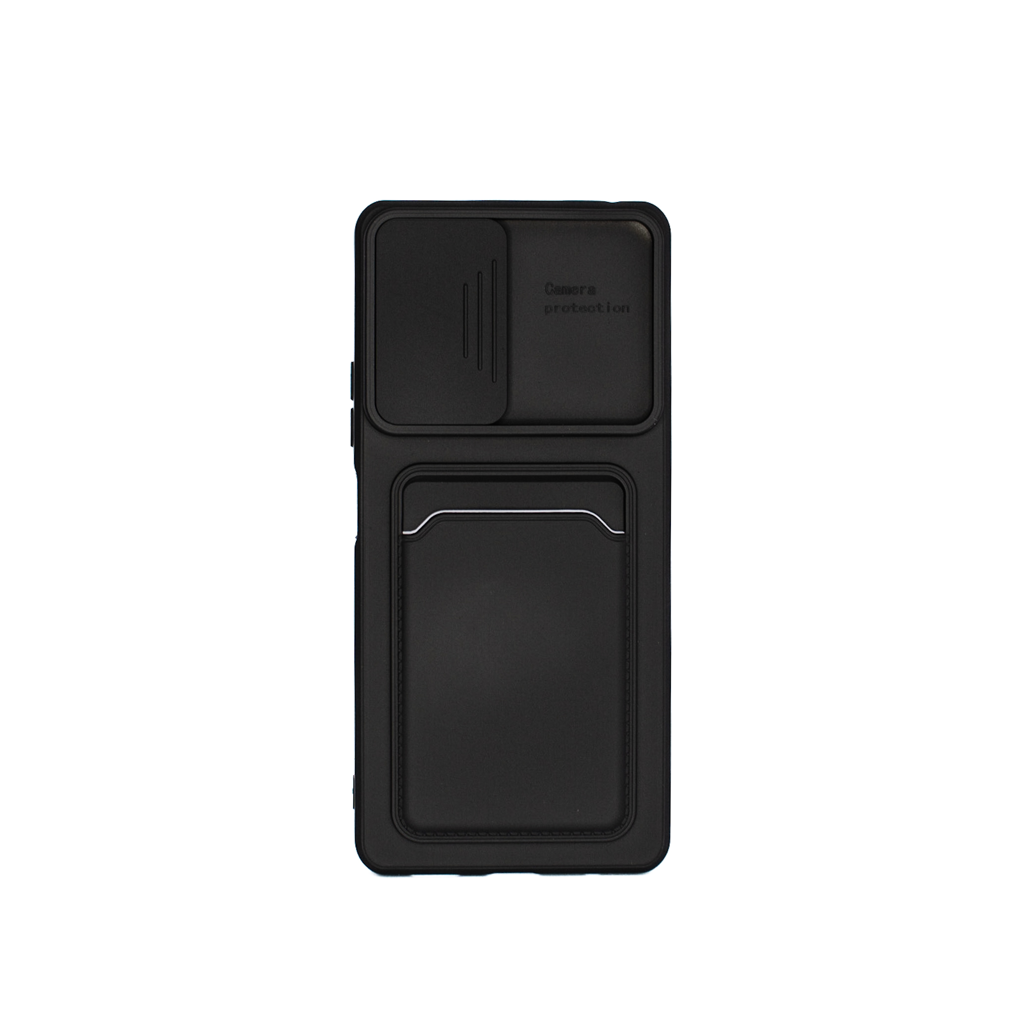 Protectores para celular  para Xiaomi  Redmi Note 10 Pro / 10 Pro Max Funda de tpu con cubre c�mara y porta tarjeta Negro